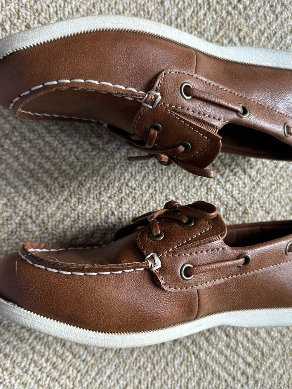 Cat & Jack Boy Brown Boat Shoes